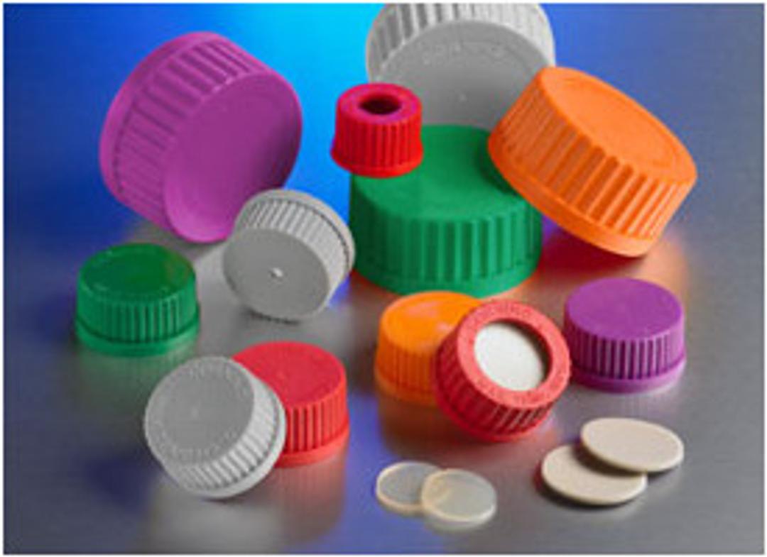 Corning® GL45 Gray Polypropylene Vented Screw Cap with 0.22 µm PTFE Membrane - Corning Life Sciences - General Lab
