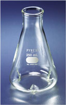 PYREX® 500 mL Narrow Mouth Erlenmeyer Flask with Baffles - Corning Life Sciences - Life Sciences