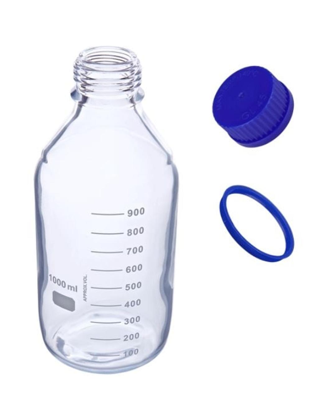 Safety Coated Glass Mobile Phase Reservoir Bottles - MicroSolv Technology Corp. - General Lab