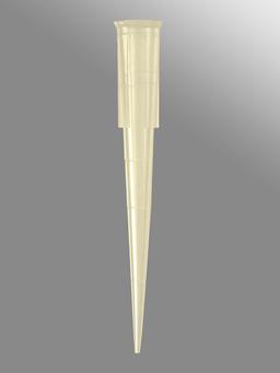 Axygen® 200 µL Universal Fit Pipet Tips, Beveled, Graduated, Yellow, Bulk Pack, 1000 Tips/Pack, 20 Packs/Case - Corning Life Sciences