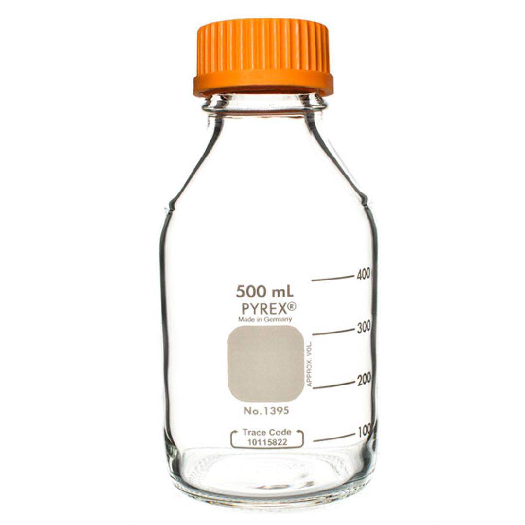 PYREX® 500 mL Round Media Storage Bottles, with GL45 Screw Cap - Corning Life Sciences - General Lab