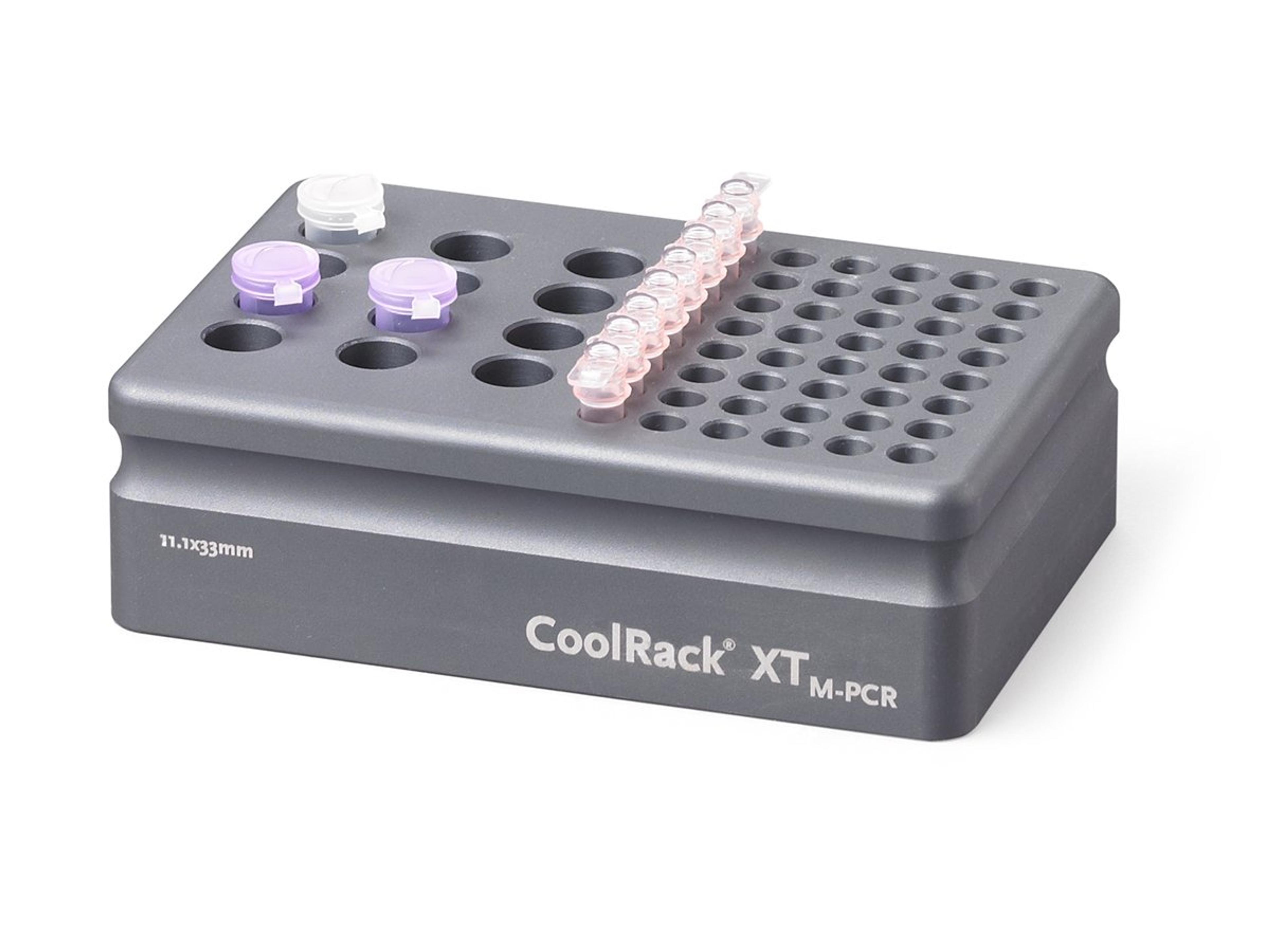 Corning® CoolRack XT-M-PCR, Holds 12 x 1.5 or 2 mL Microcentrifuge Tubes and 6 Strip Wells - Corning Life Sciences - General Lab