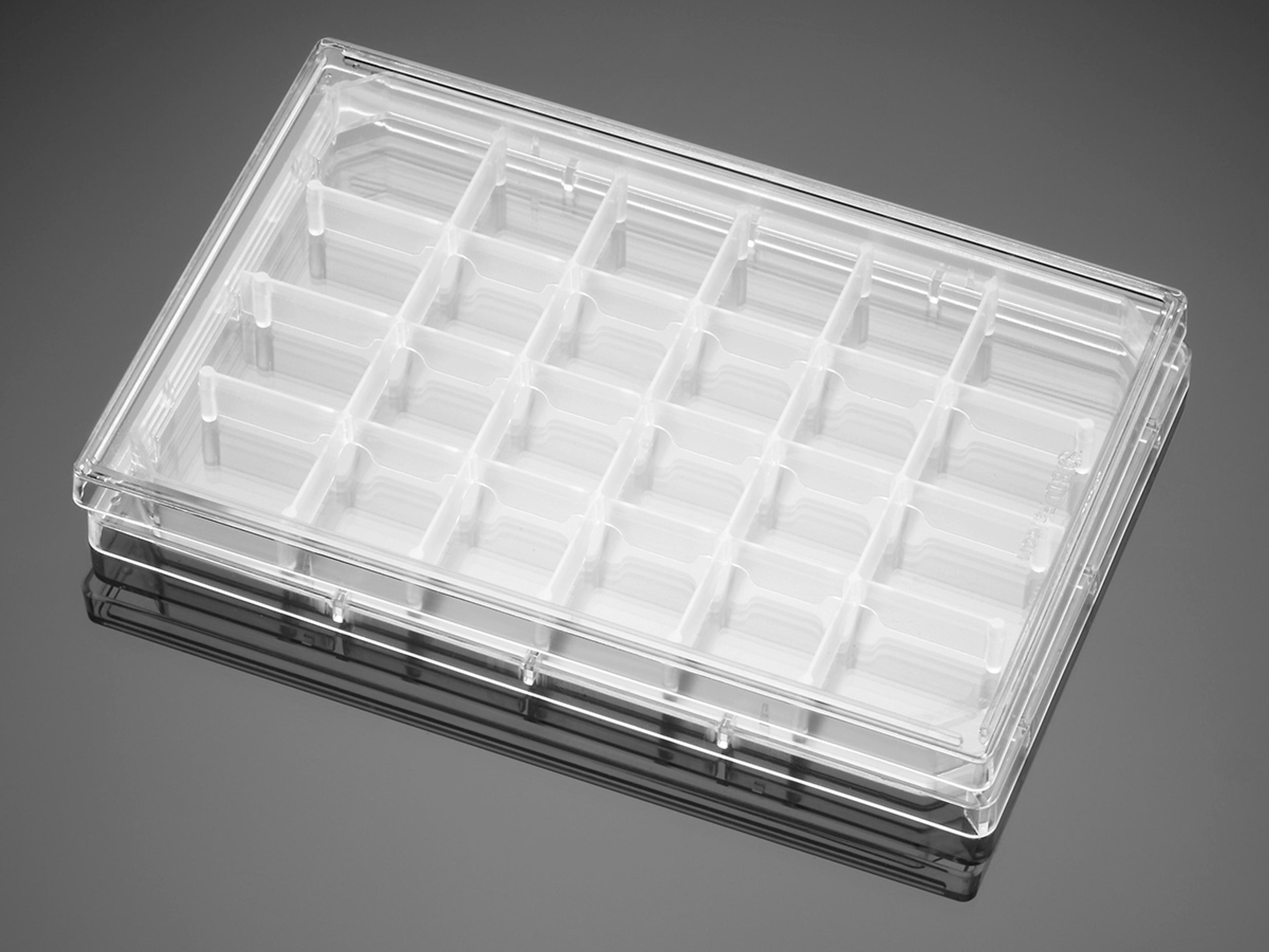 Falcon® 24-well Polystyrene Feeder Tray, with Lid, Sterile, 5/Pack, 5/Case - Corning Life Sciences - Life Sciences