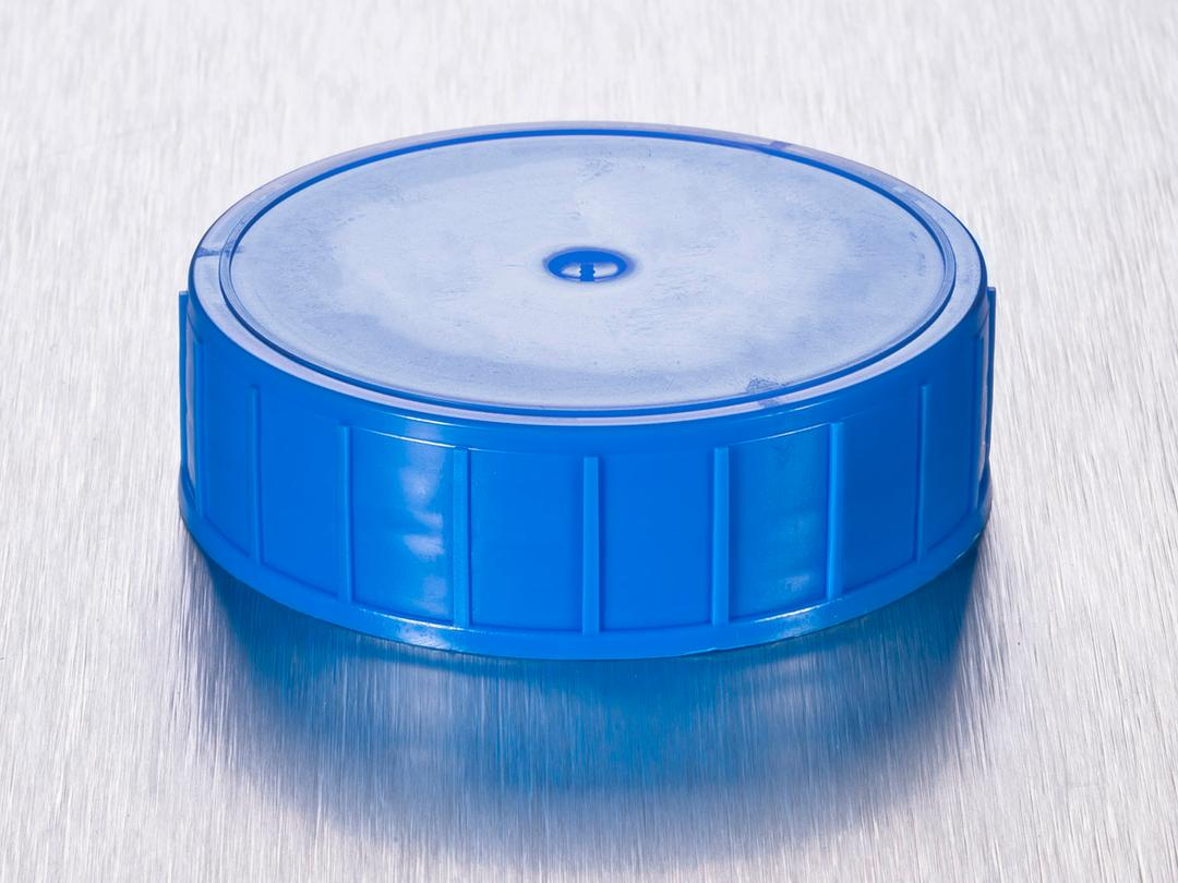 Corning® Gosselin™ Screw Cap for 125 and 180 mL Straight Container, Blue PE, 100/Bag, 700/Case - Corning Life Sciences