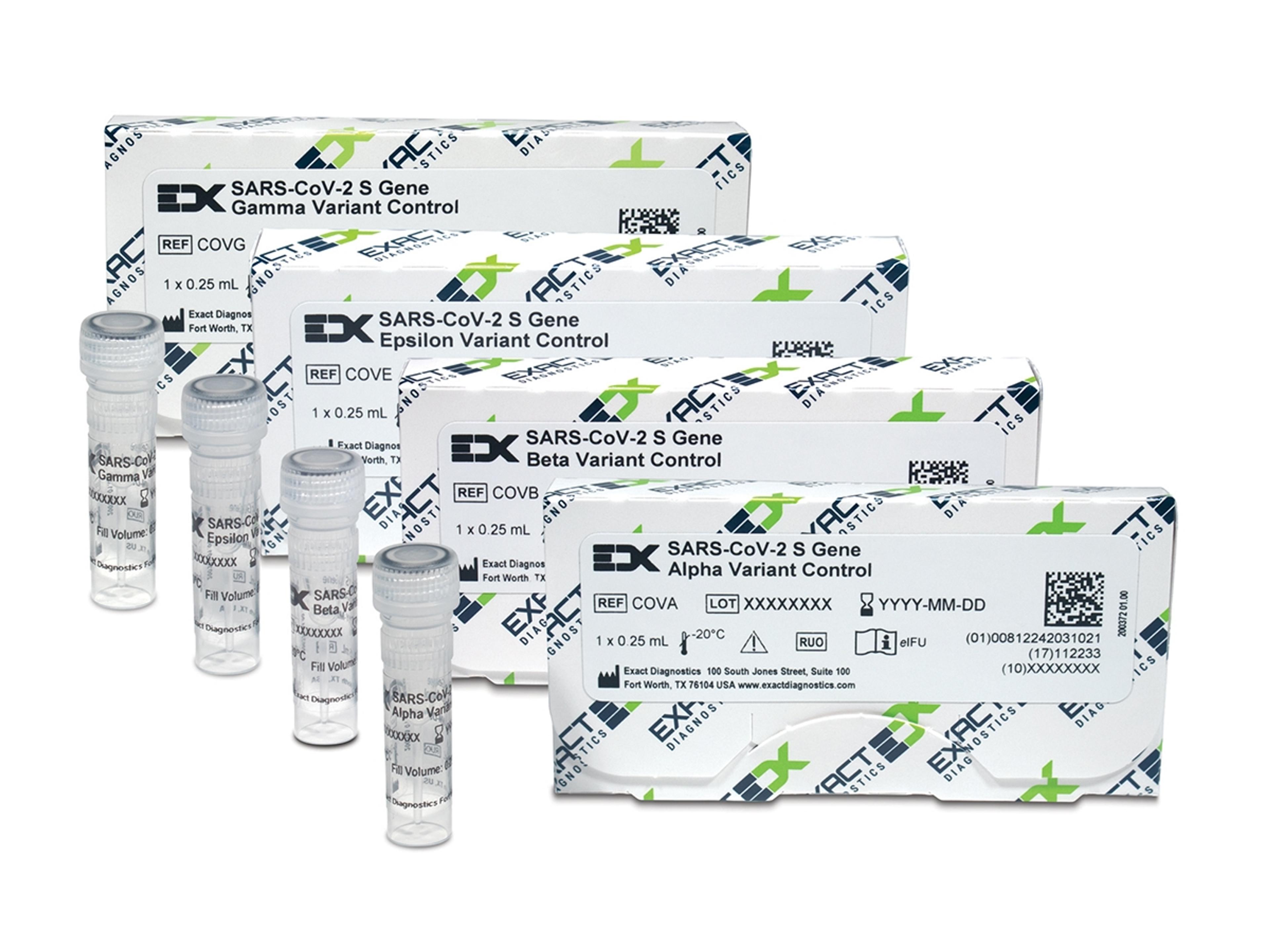 Exact Diagnostics SARS-CoV-2 S Gene Alpha, Beta, Gamma and Epsilon Variant Controls - Bio-Rad - Clinical Diagnostics