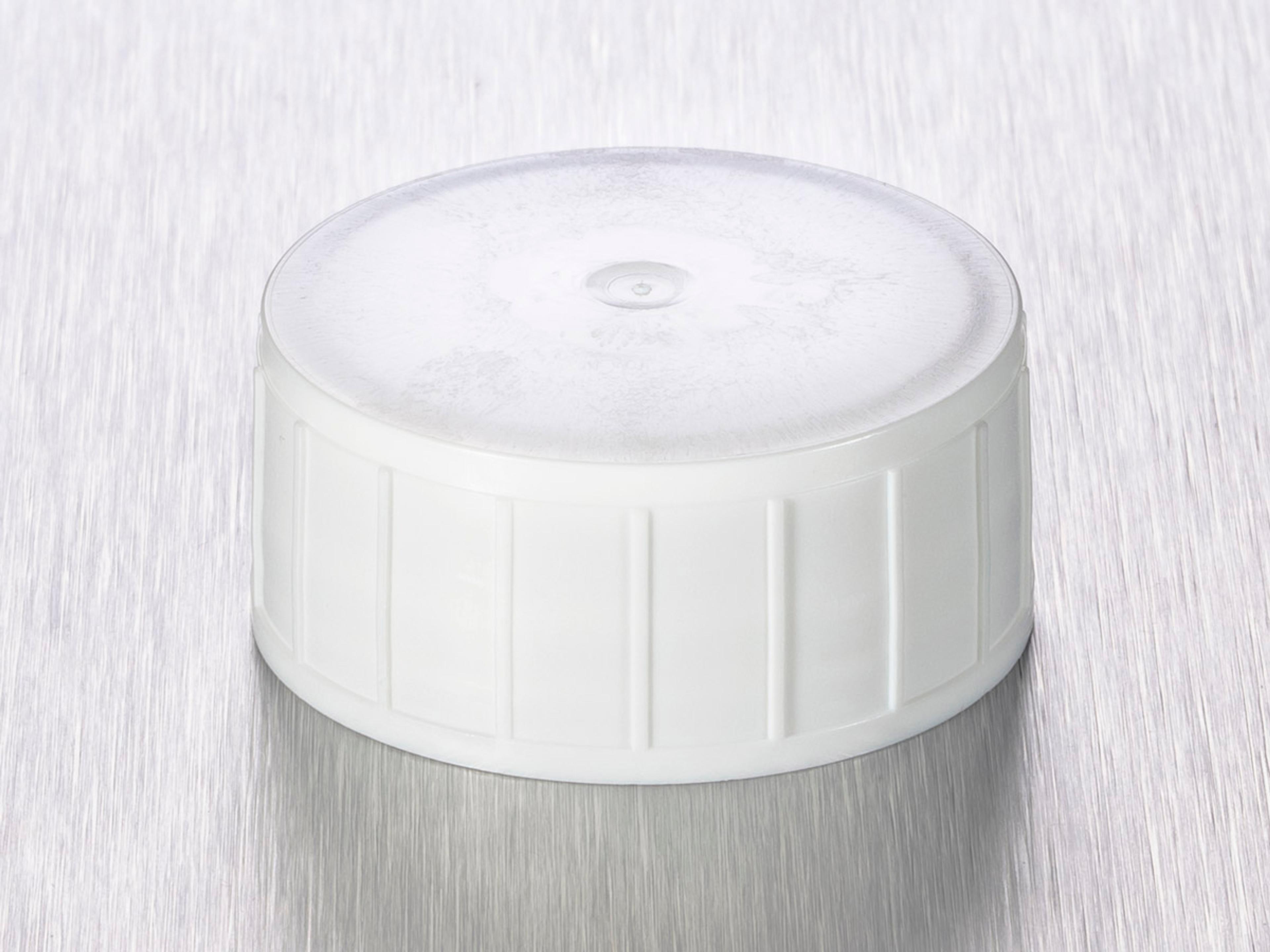 Corning® Gosselin™ Screw Cap for 60 mL Straight Container, White PE, 350/Bag, 2450/Case - Corning Life Sciences