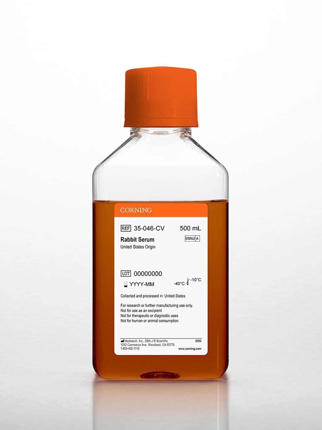 Corning® Rabbit Serum, 500 mL, United States Origin - Corning Life Sciences