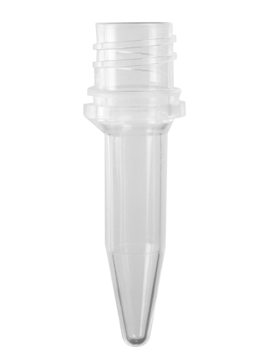 Axygen® 0.5 mL Elongated Conical Screw Cap Tubes Only, Polypropylene, Clear, Nonsterile, 500 Tubes/Pack, 8 Packs/Case - Corning Life Sciences - Lab Automation