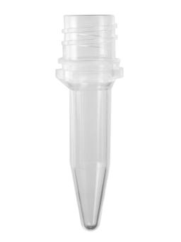 Axygen® 0.5 mL Elongated Conical Screw Cap Tubes Only, Polypropylene, Clear, Nonsterile, 500 Tubes/Pack, 8 Packs/Case - Corning Life Sciences - Lab Automation