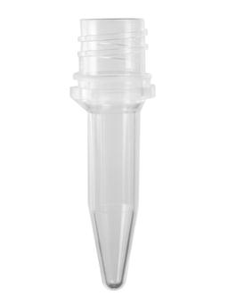 Axygen® 0.5 mL Elongated Conical Screw Cap Tubes Only, Polypropylene, Clear, Nonsterile, 500 Tubes/Pack, 8 Packs/Case - Corning Life Sciences - Lab Automation