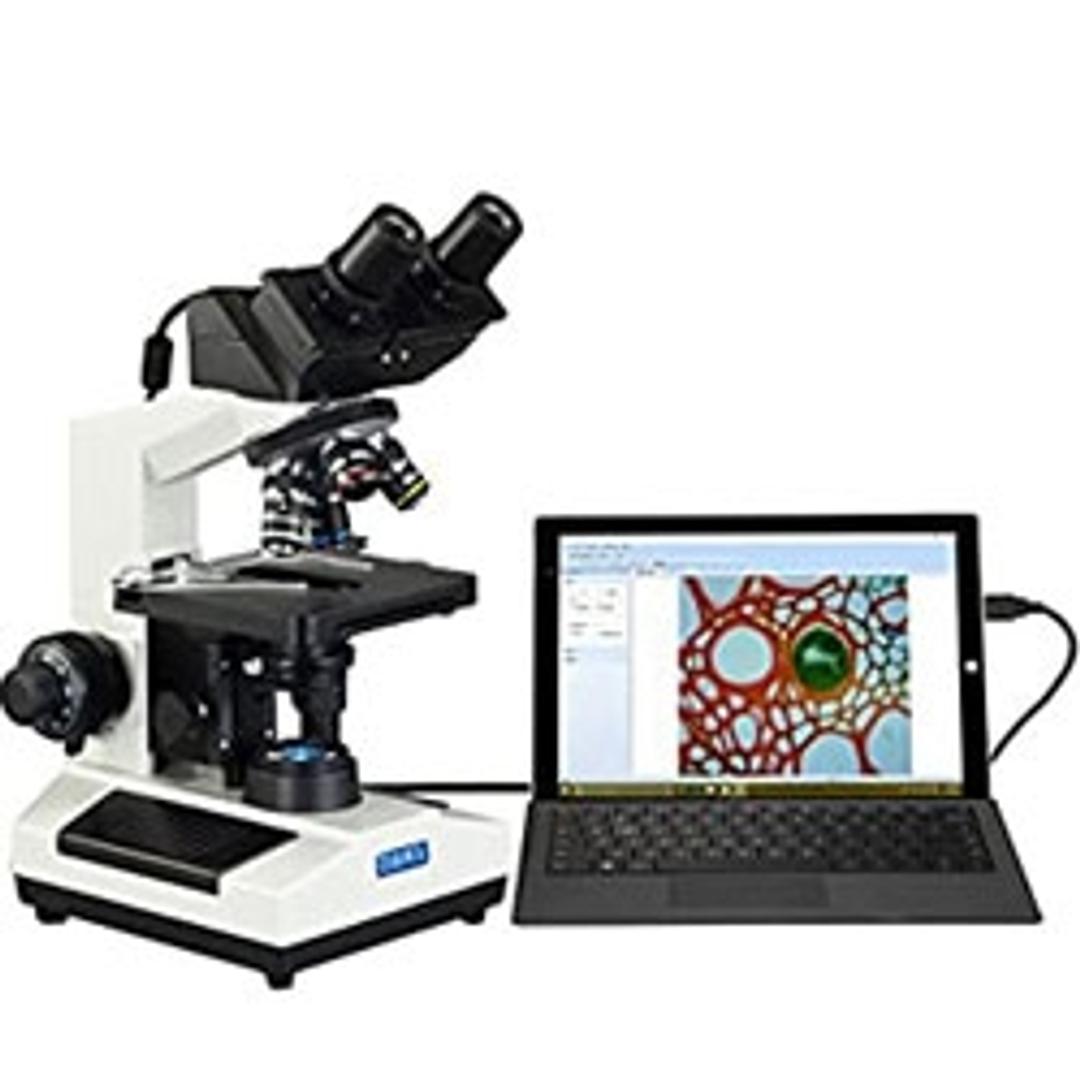 40X-2000X Built-in 3.0mp USB Digital Camera Compound LED Microscope - OMAX - Life Sciences