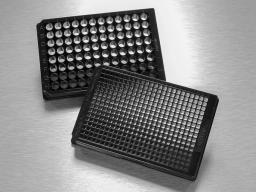 Falcon® 96-well Black/Clear Flat Bottom TC-treated Imaging Microplate with Lid, 8/Pack, 32/Case - Corning Life Sciences - Life Sciences