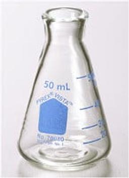 PYREX® VISTA™ 250 mL Narrow Mouth Erlenmeyer Flasks with Heavy Duty Rim - Corning Life Sciences - General Lab