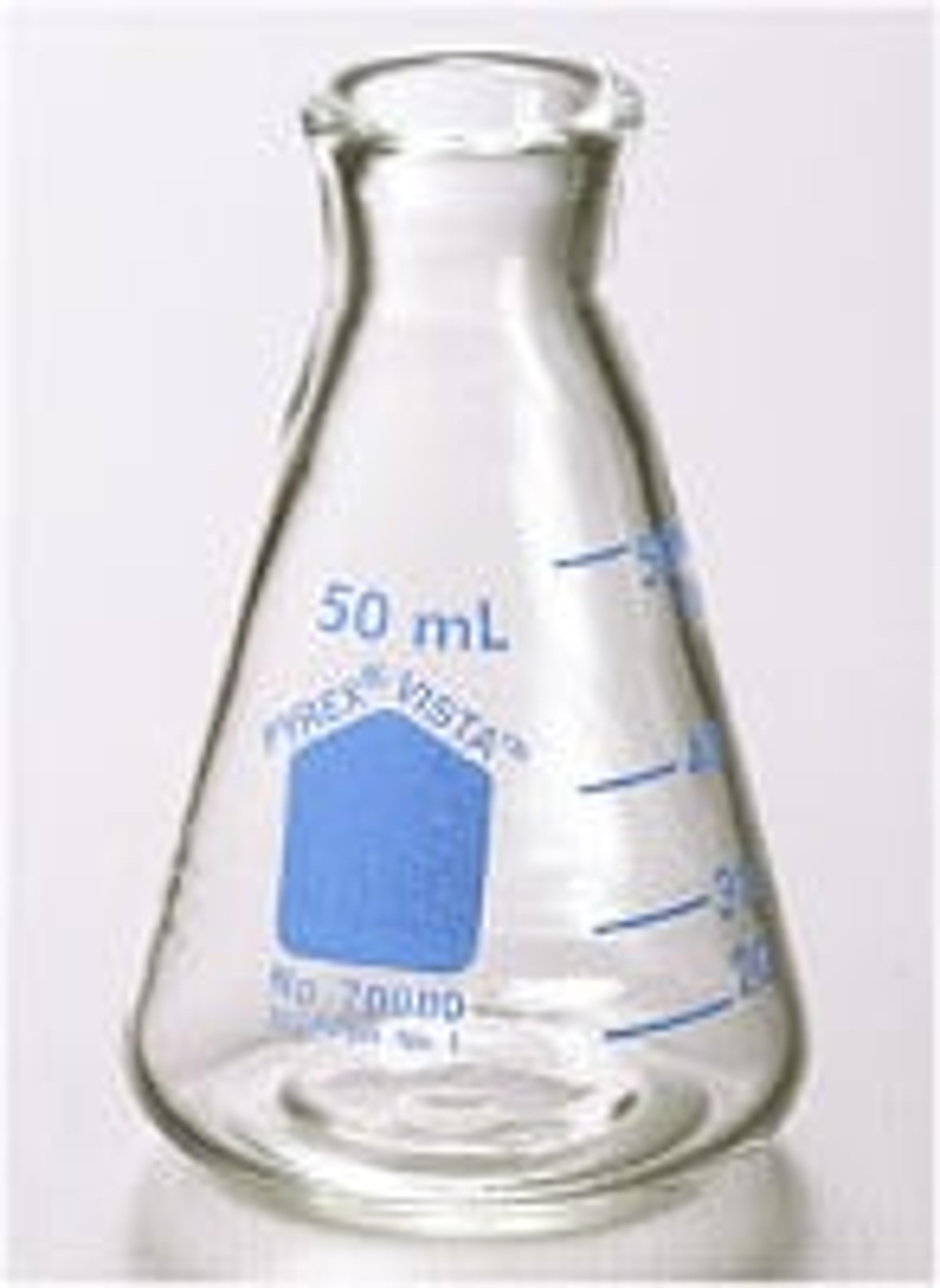 PYREX® VISTA™ 125 mL Narrow Mouth Erlenmeyer Flasks with Heavy Duty Rim - Corning Life Sciences - General Lab