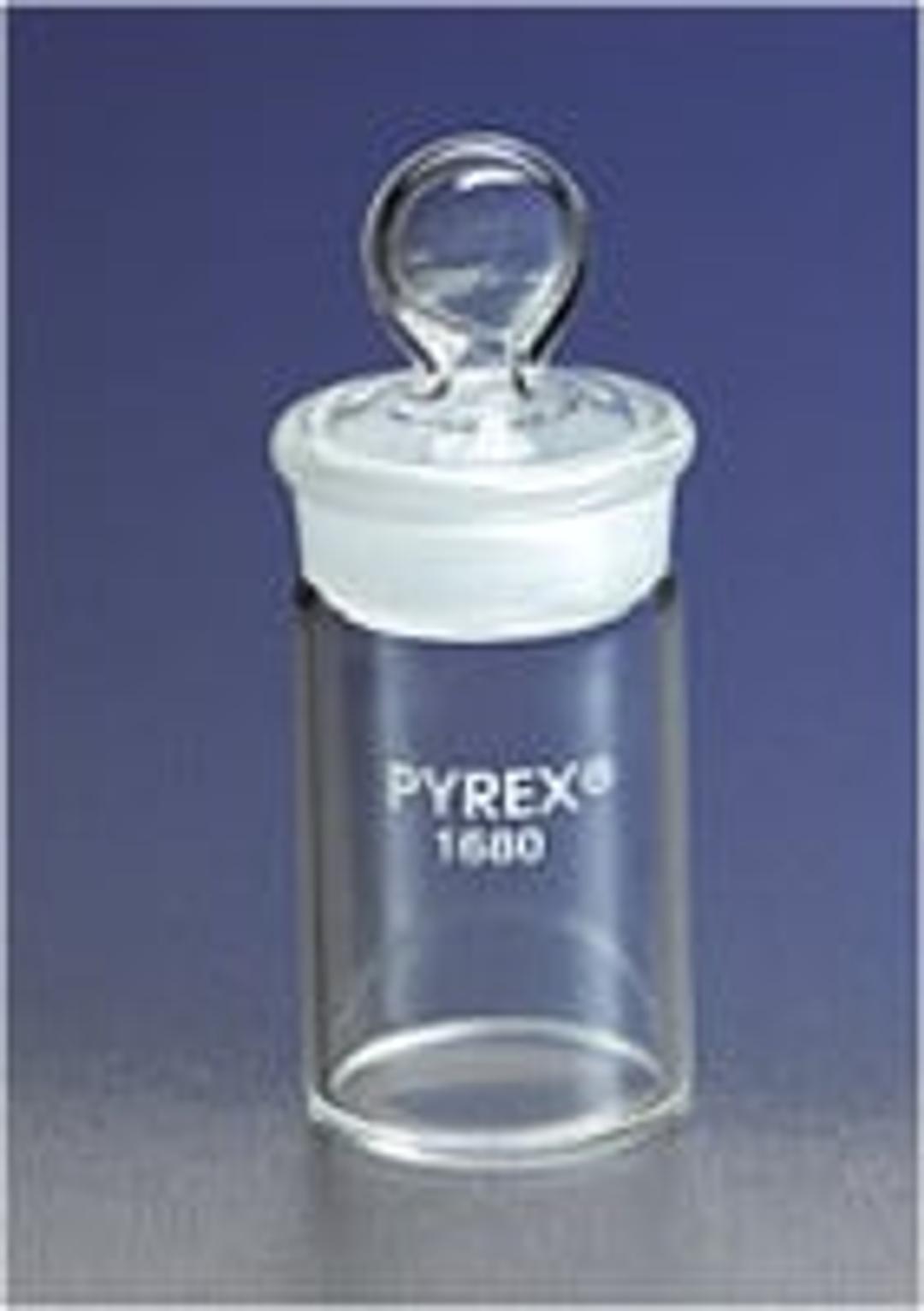 PYREX® 7 mL Tall Weighing Bottle with Short Length 14/10 Standard Taper Joint - Corning Life Sciences - General Lab
