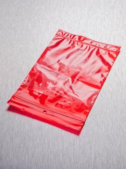 Corning® Gosselin™ Resealable Plastic Bag, Double Pocket, Height 170 mm, Width 125 mm, Red PE, 4000/Case - Corning Life Sciences