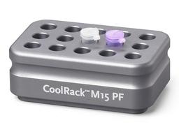 Corning® CoolRack M15-PF, Holds 15 x 1.5mL Microcentrifuge Tubes, Tapered Wells for Conical Tubes, Gray - Corning Life Sciences - General Lab