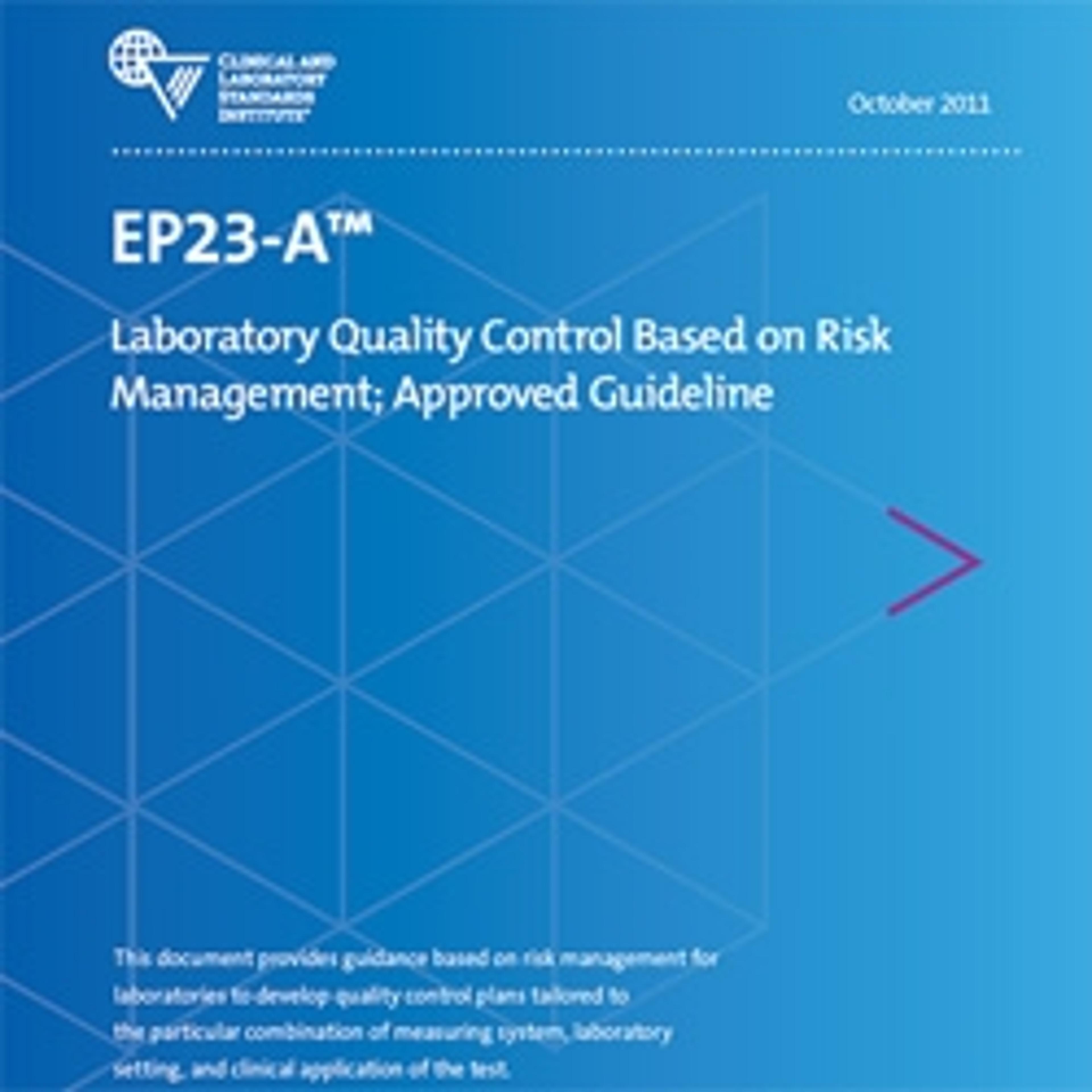 EP23 - Clinical and Laboratory Standards Institute - Clinical Diagnostics