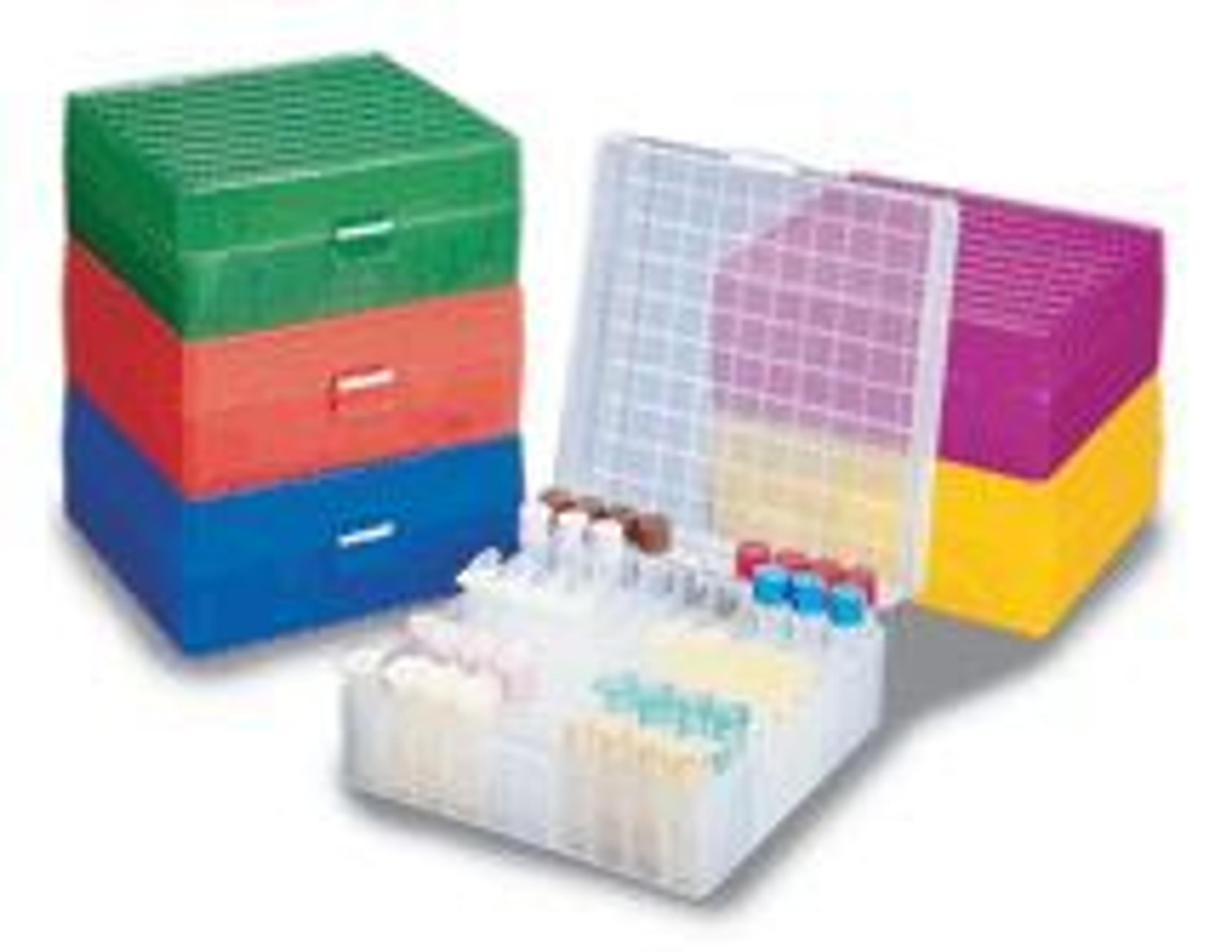 100-Well Microtube Storage Boxes - Heathrow Scientific - General Lab
