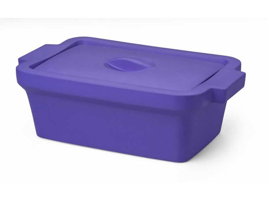 Corning® Ice Pan, Rectangular with Lid, Midi, 4L, Purple - Corning Life Sciences