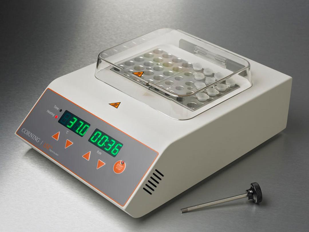 Corning® LSE™ Digital Dry Bath Heater, Dual Block, 230V, UK Plug - Corning Life Sciences