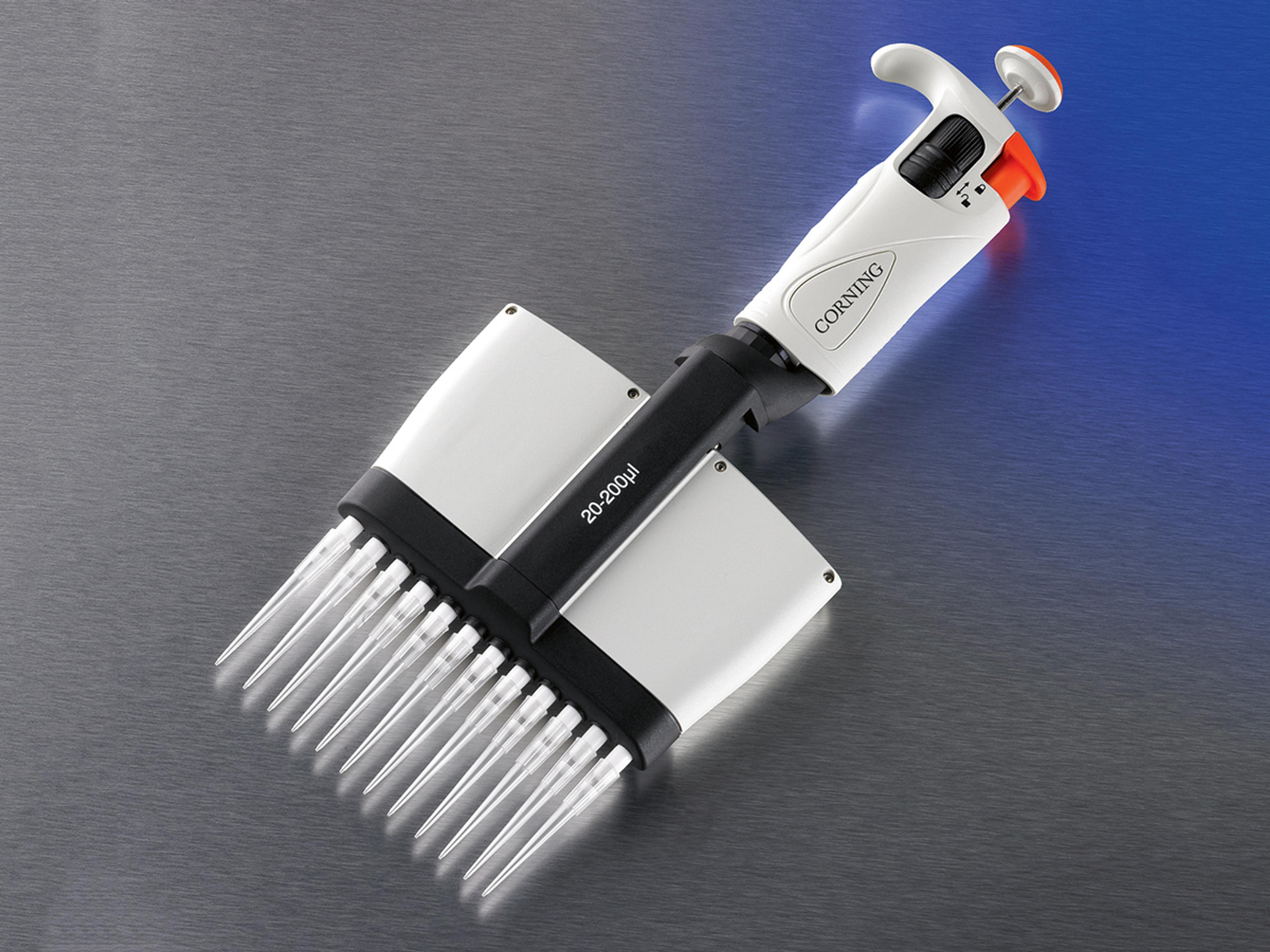 Corning® 1-10 µL Lambda™ Plus 8 Channel Pipettor - Corning Life Sciences - General Lab