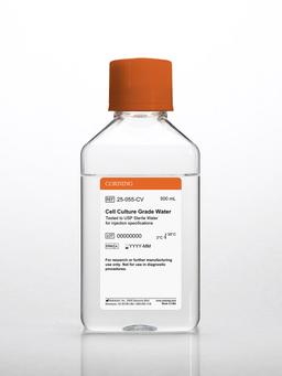 Corning® 500 mL Cell Culture Grade Water Tested to USP Sterile Water for Injection Specifications - Corning Life Sciences