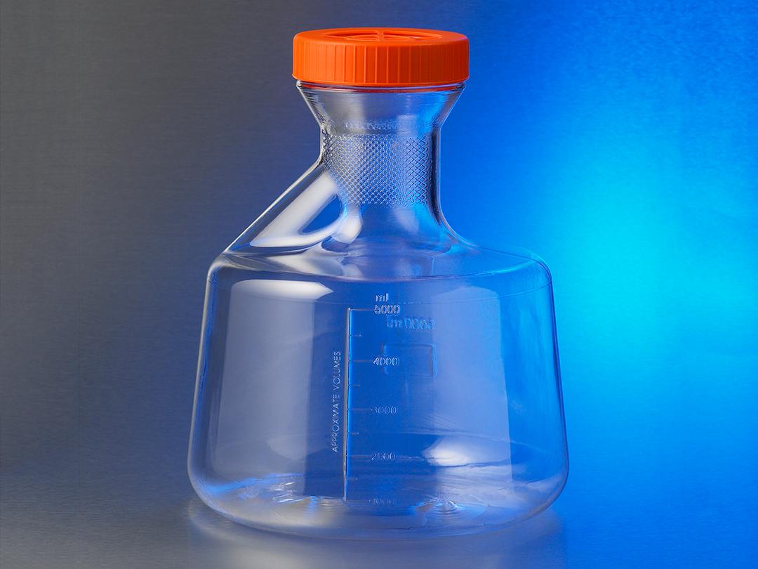 Corning® 5L Polycarbonate Erlenmeyer (Fernbach Design) Flask with Vent Cap - Corning Life Sciences
