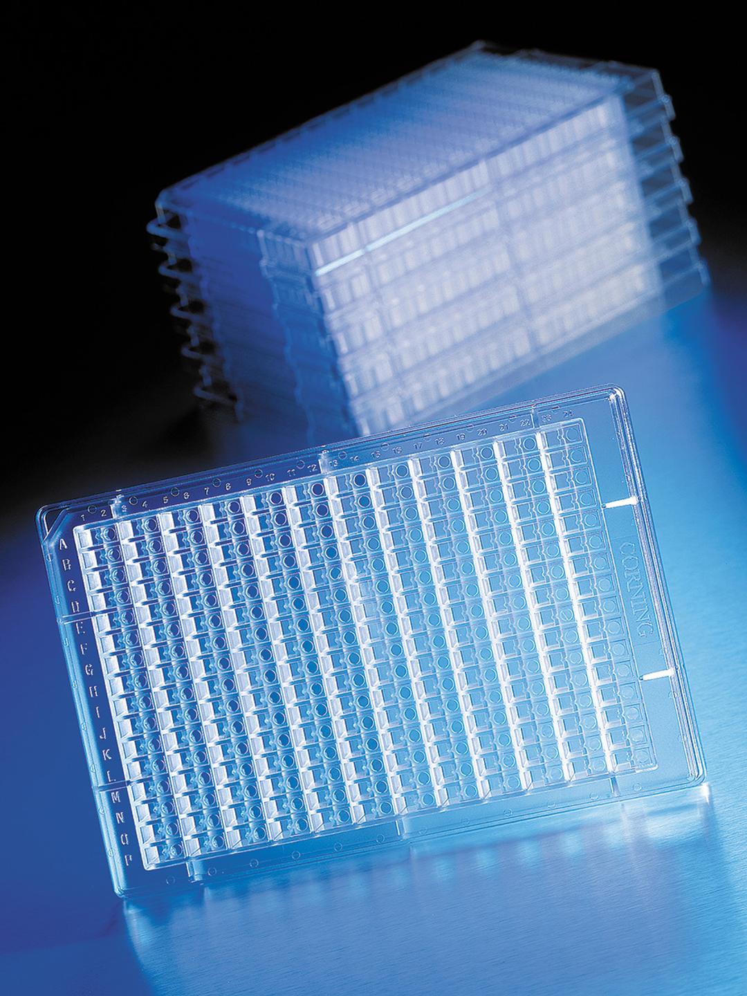 CrystalEX™ 384-well Flat Bottom Protein Crystallization Microplate, Advanced Polymer, 10 per Bag, Not Treated, Nonsterile - Corning Life Sciences - Life Sciences