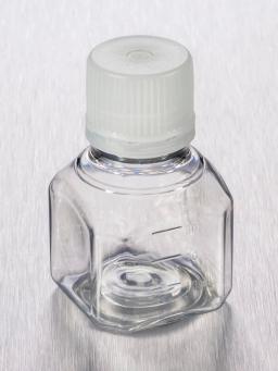 Corning® 30 mL Octagonal PET Storage Bottles with 31.7 mm Screw Caps, Sterile - Corning Life Sciences - General Lab