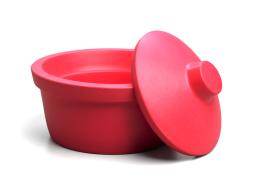 Corning® Ice Bucket with Lid, Round, 2.5L, Red - Corning Life Sciences