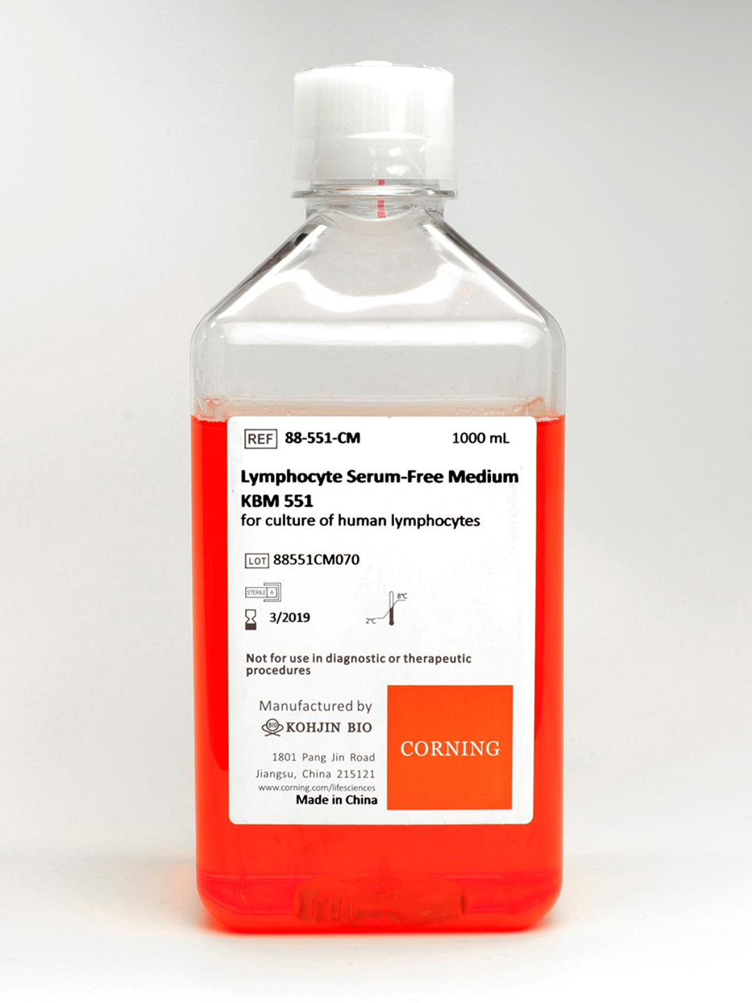 Corning® Lymphocyte Serum-free Medium, KBM 551 - Corning Life Sciences