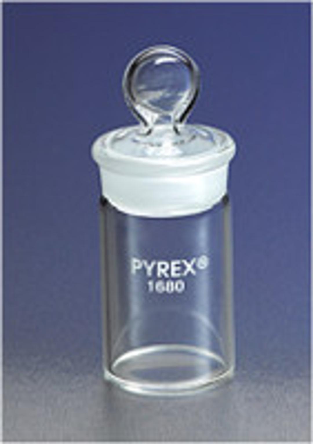 PYREX® 85 mL Tall Weighing Bottle with Short Length 50/12 Standard Taper Joint - Corning Life Sciences - General Lab