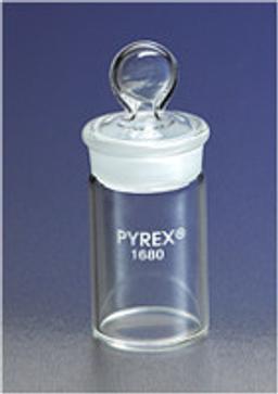 PYREX® 85 mL Tall Weighing Bottle with Short Length 50/12 Standard Taper Joint - Corning Life Sciences - General Lab