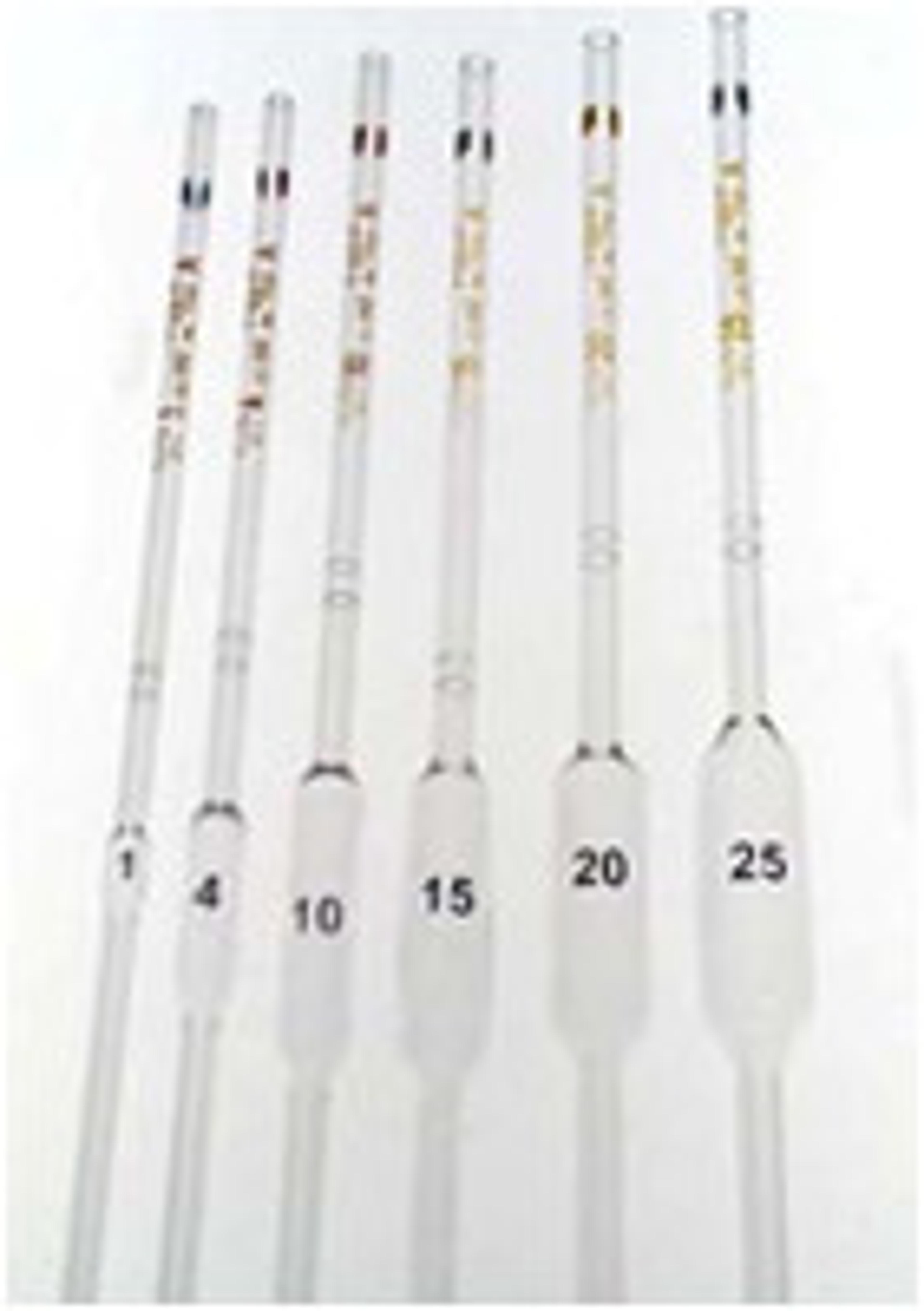 PYREX® 8 mL Volumetric Pipets, Class A, TC/TD, Color-Coded, Colored Graduations - Corning Life Sciences - General Lab