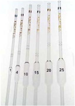 PYREX® 8 mL Volumetric Pipets, Class A, TC/TD, Color-Coded, Colored Graduations - Corning Life Sciences - General Lab