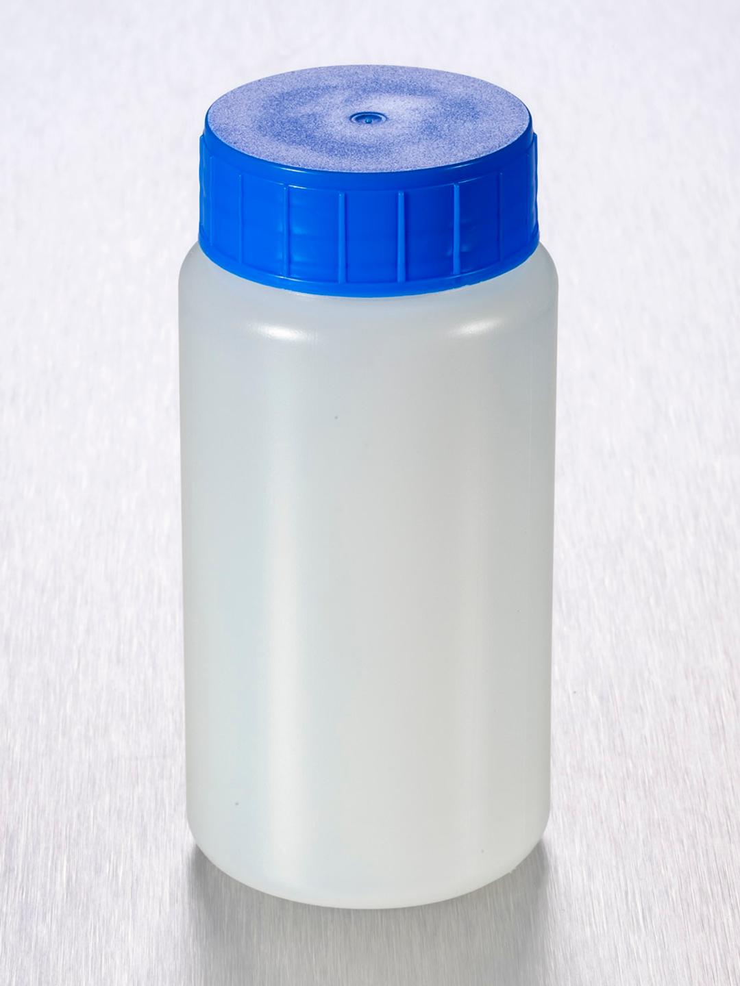 Corning® Gosselin™ Round HDPE Bottle, 150 mL, 37 mm Blue Cap with Seal, Assembled, 250/Case - Corning Life Sciences