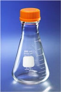 PYREX® 1L Wide Mouth Erlenmeyer Flasks, with GL45 Screw Cap - Corning Life Sciences - General Lab