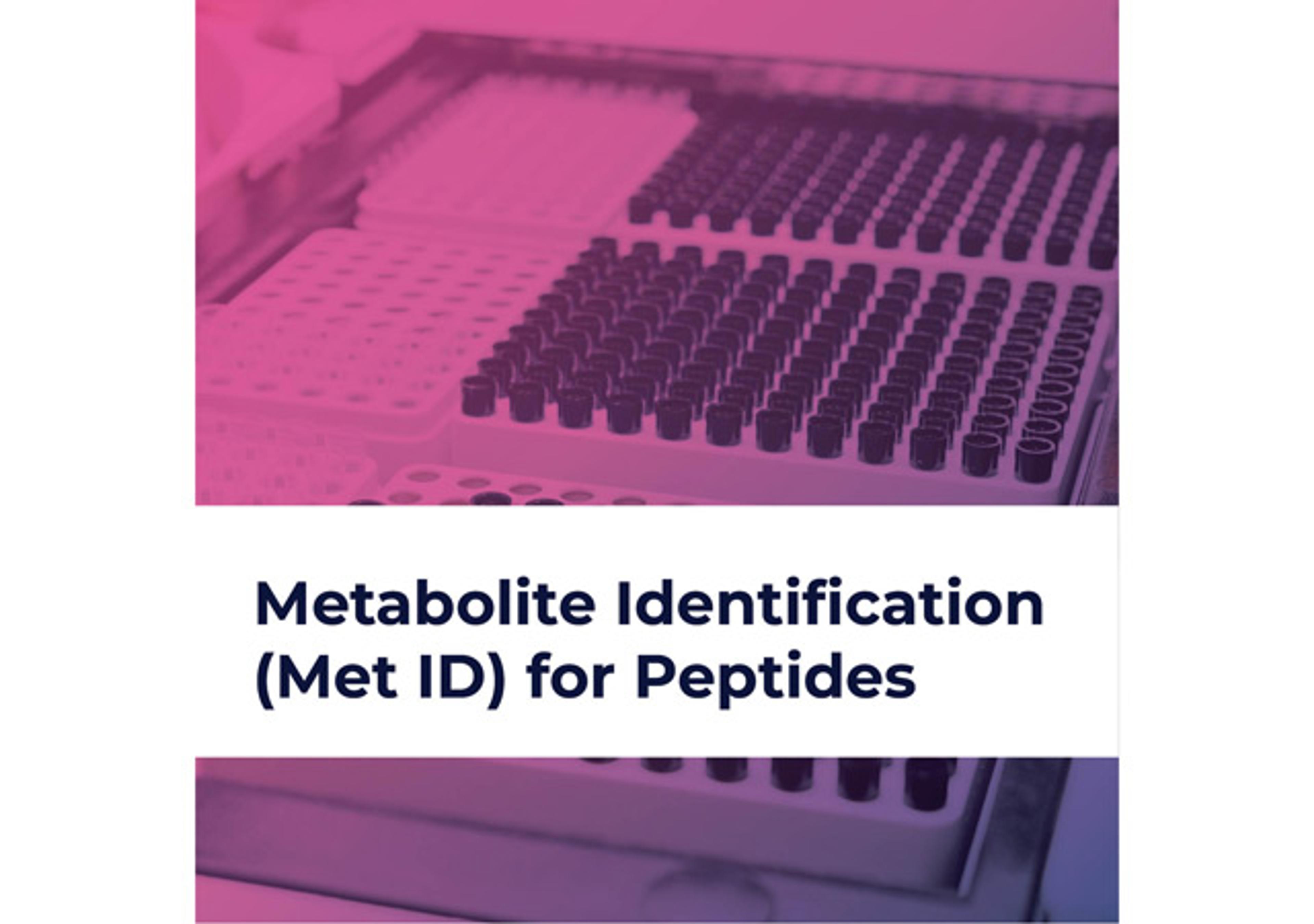 Metabolite Identification (Met ID) for Peptides 