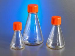 Corning® 250 mL Polycarbonate Erlenmeyer Flask with Flat Cap - Corning Life Sciences - Life Sciences
