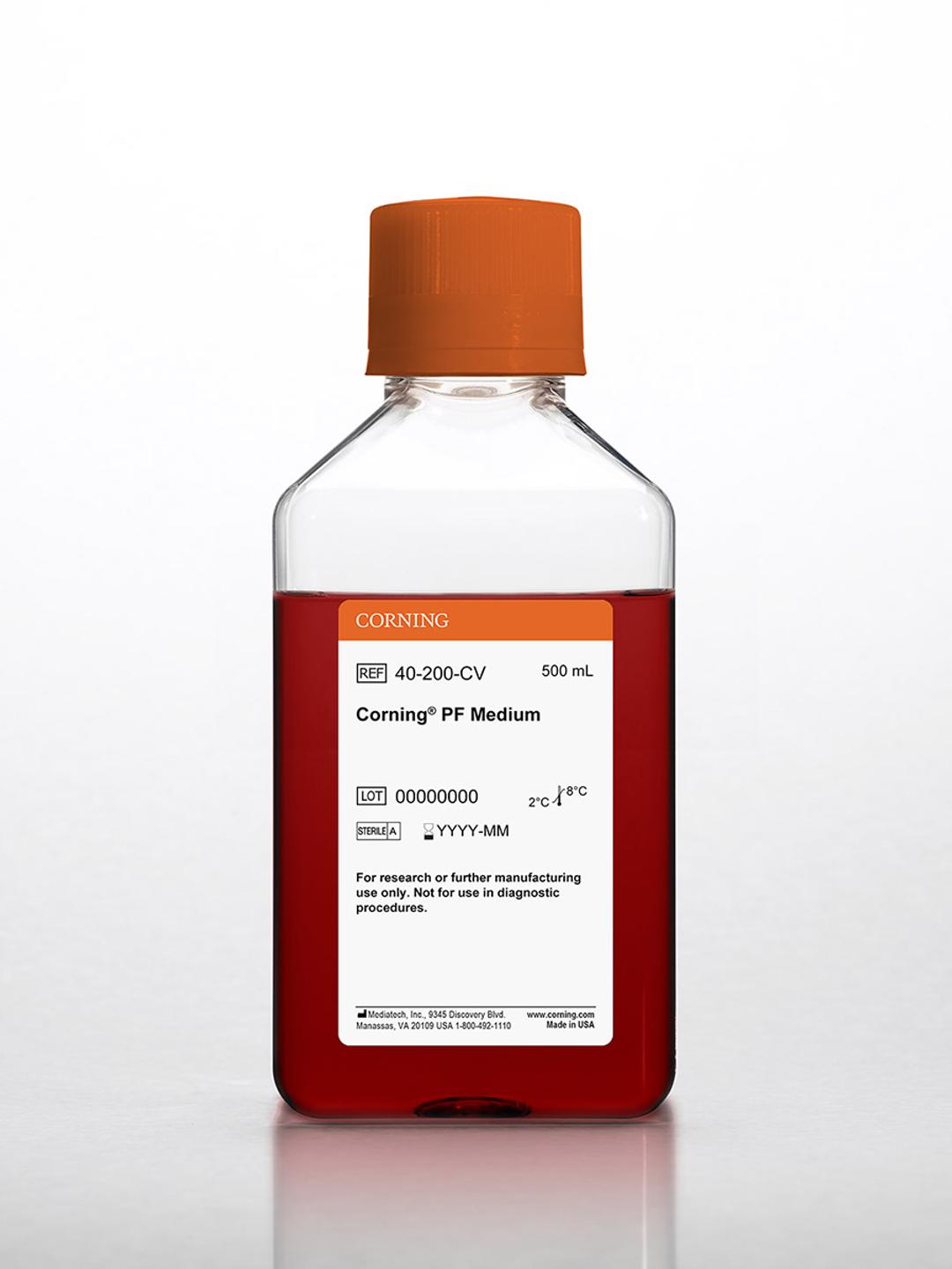Corning® 500 mL PF Medium [-] L-glutamine - Corning Life Sciences