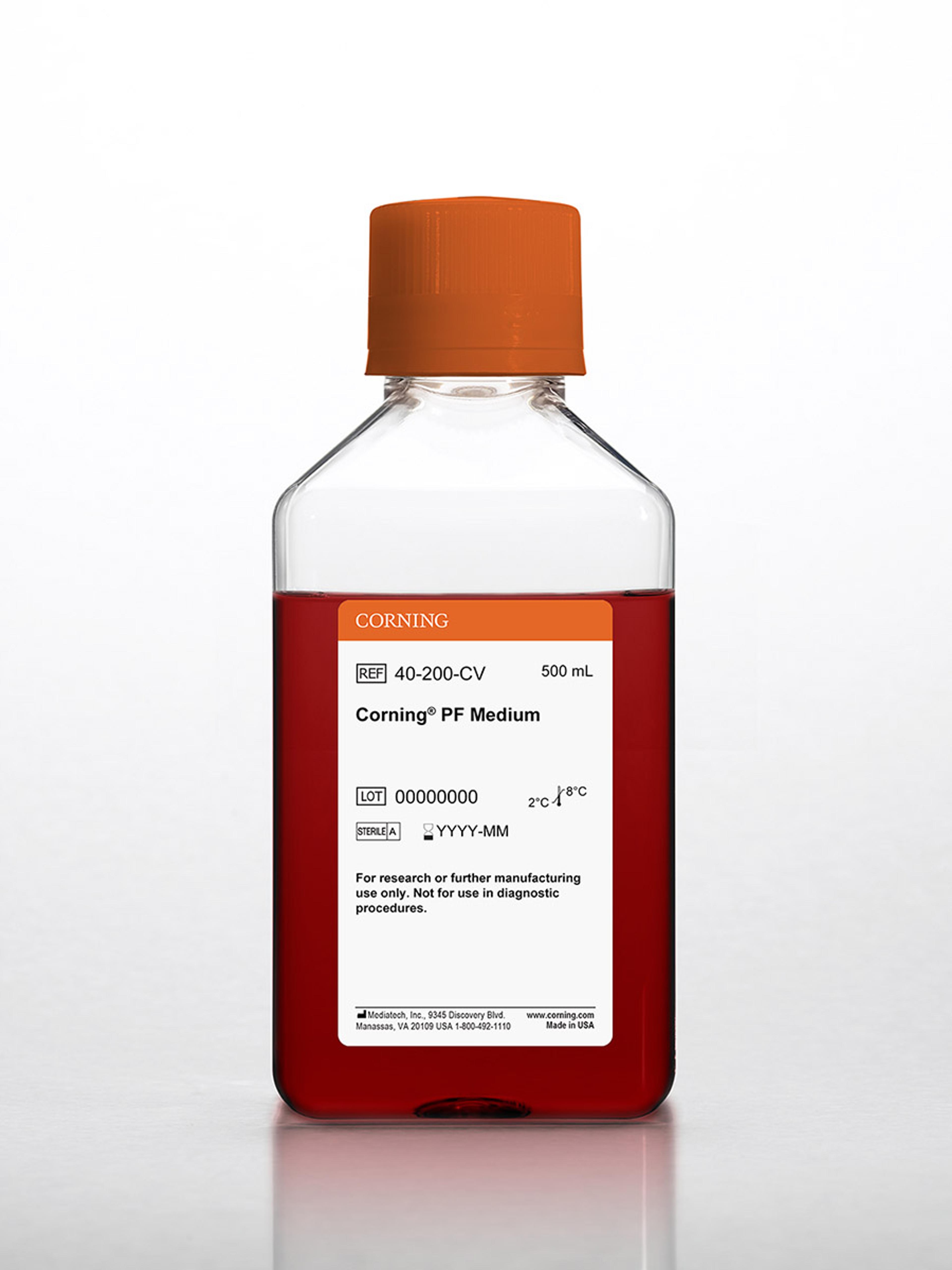 Corning® 500 mL PF Medium [-] L-glutamine - Corning Life Sciences
