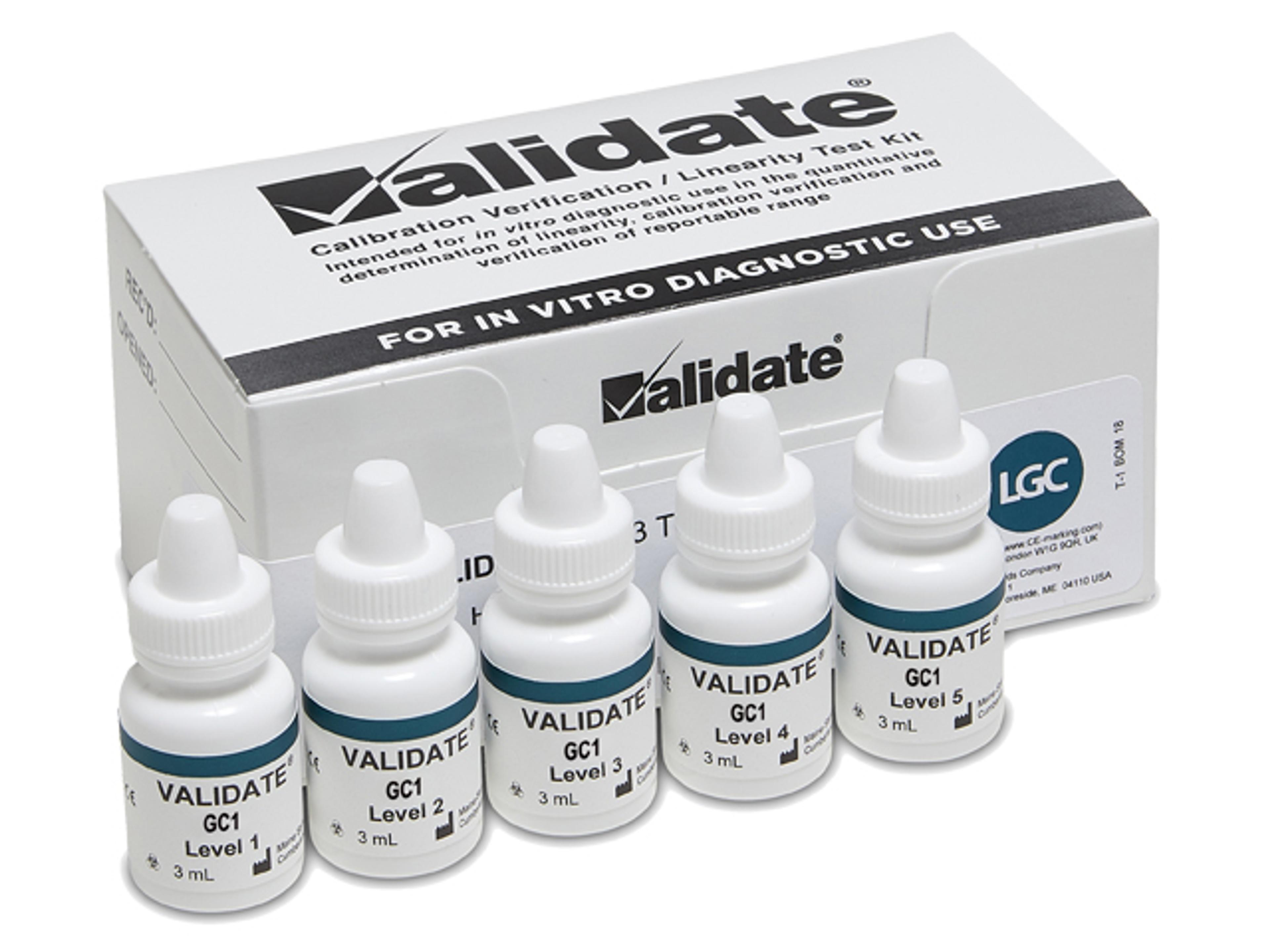 VALIDATE® Calibration Verification & Linearity - LGC Clinical Diagnostics - Clinical Diagnostics