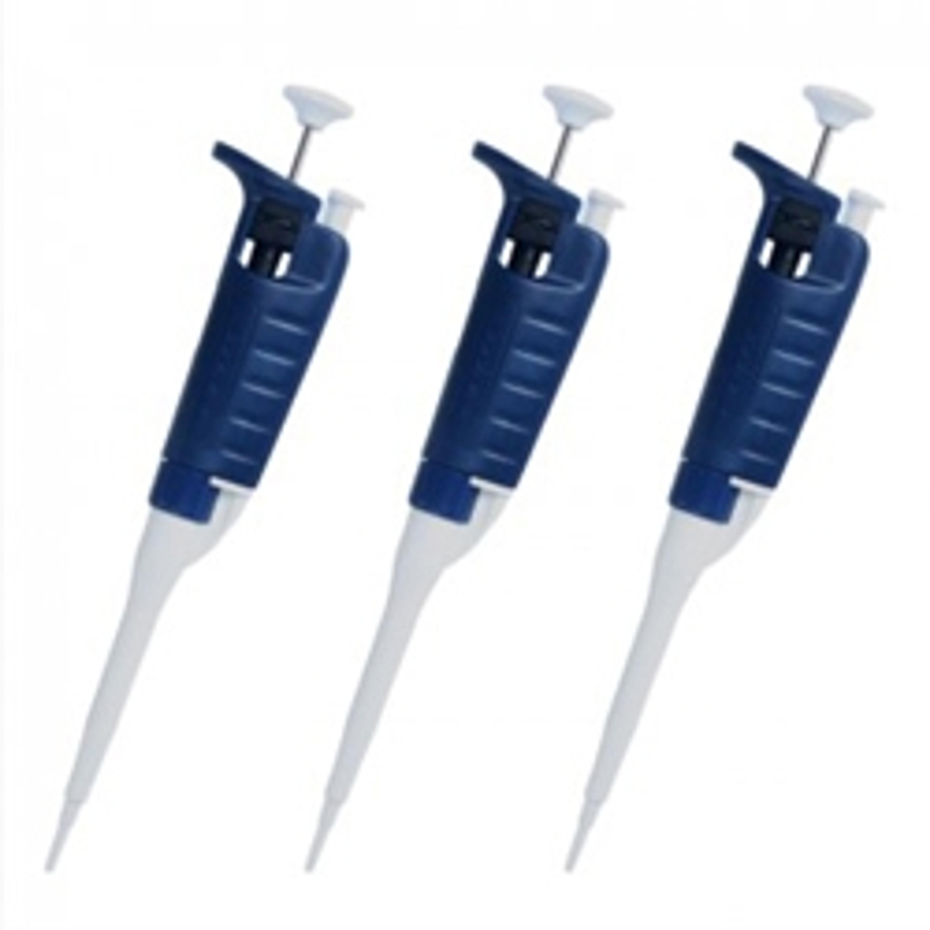 Set of three adjustable-volume micropipettes: 100-1000 µl, 20-200 µl, and 2-20 µl - miniPCR - General Lab