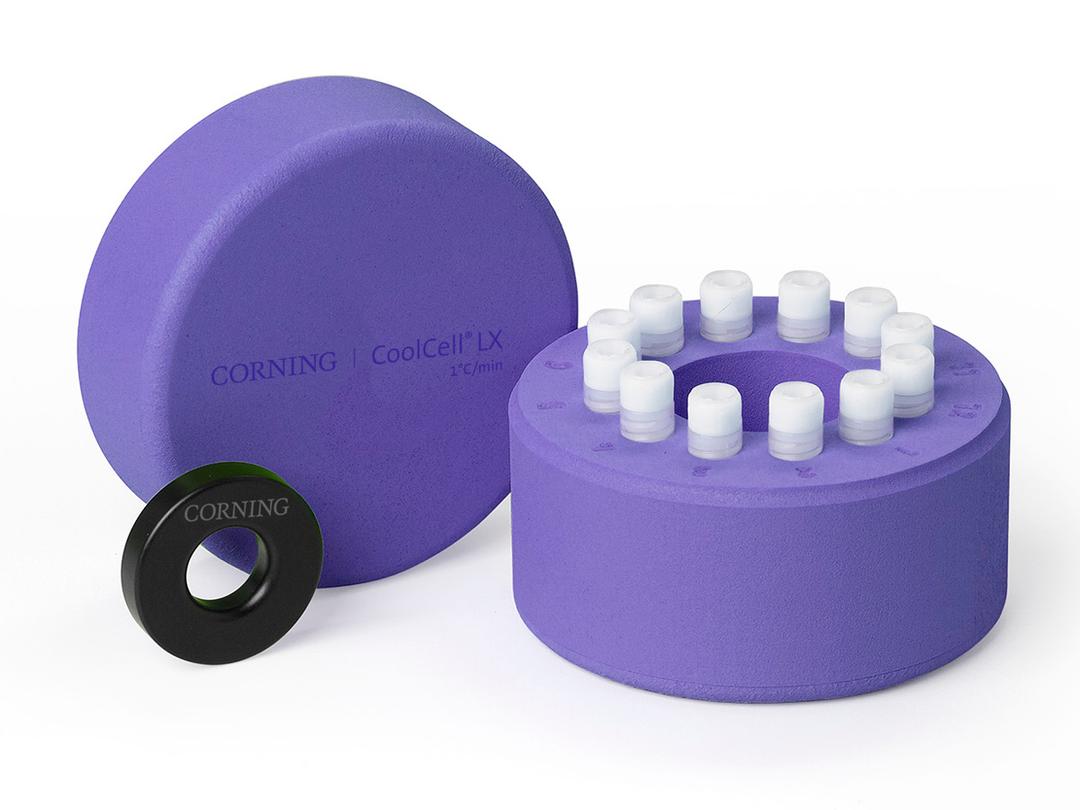 Corning® CoolCell® LX, Cell Freezing Container, for 12 x 1 mL or 2 mL Cryogenic Vials, Purple - Corning Life Sciences - General Lab