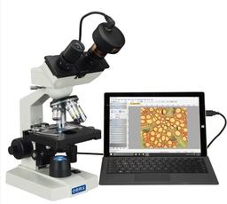 40X-2500X Binocular Compound LED Microscope - OMAX - Clinical Diagnostics