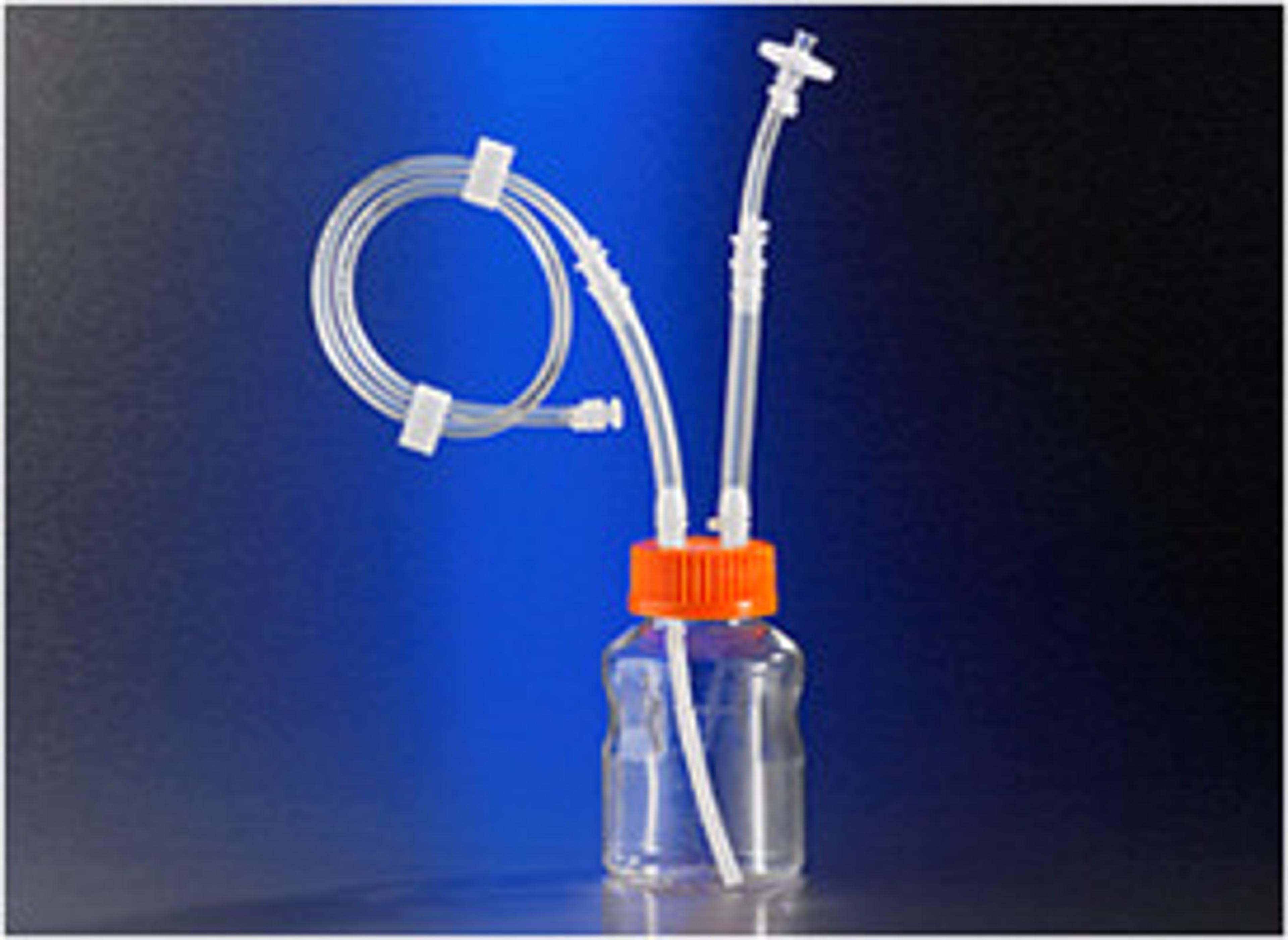 Corning® 250 mL Easy Grip Polystyrene Storage Bottles with Dip Tube, with 0.2 µm MLL/FLL Filter, MLL - Corning Life Sciences - General Lab