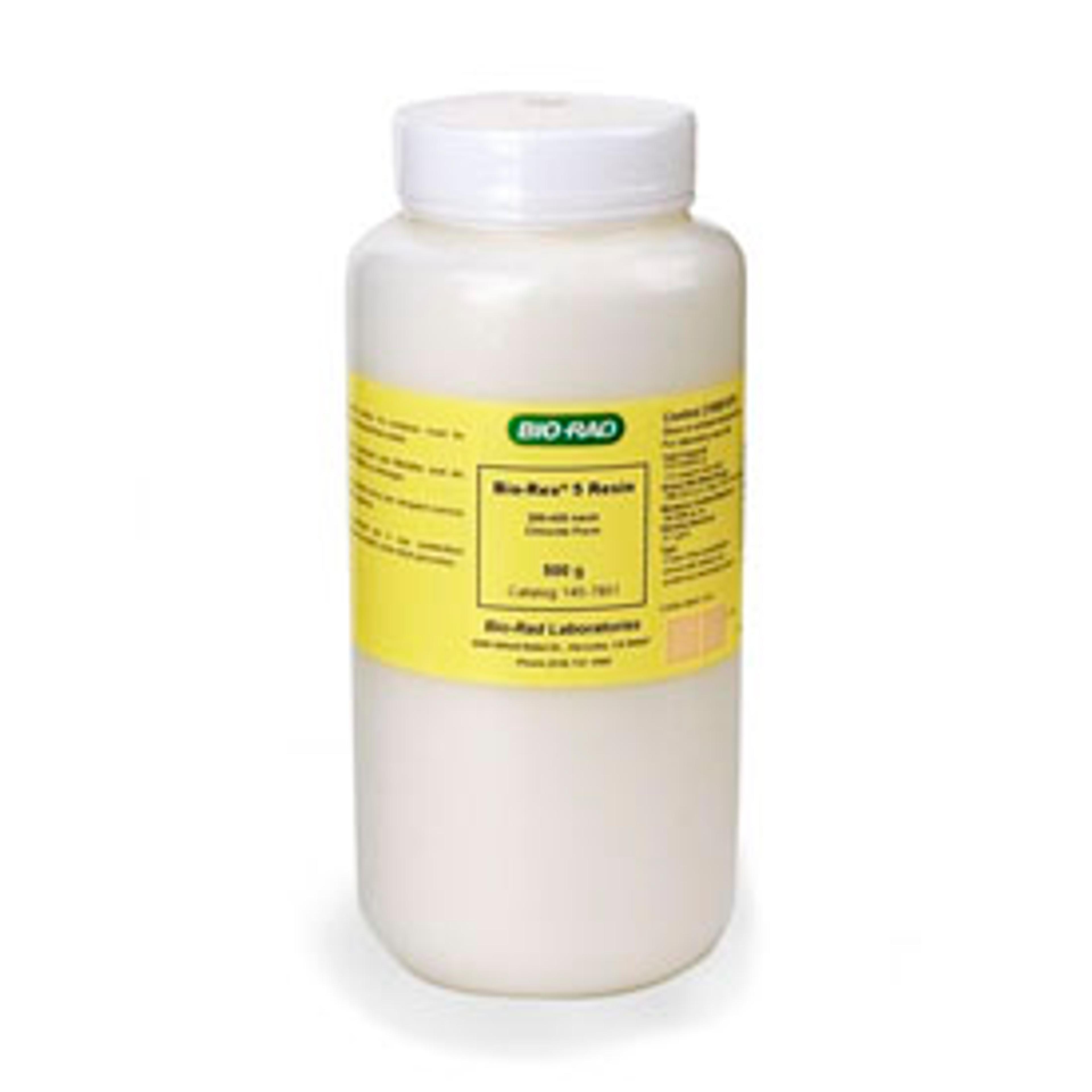 Bio-Rex™ 5 Anion Exchange Resin, analytical grade, 200–400 mesh, chloride form, 500 g - Bio-Rad - Separations