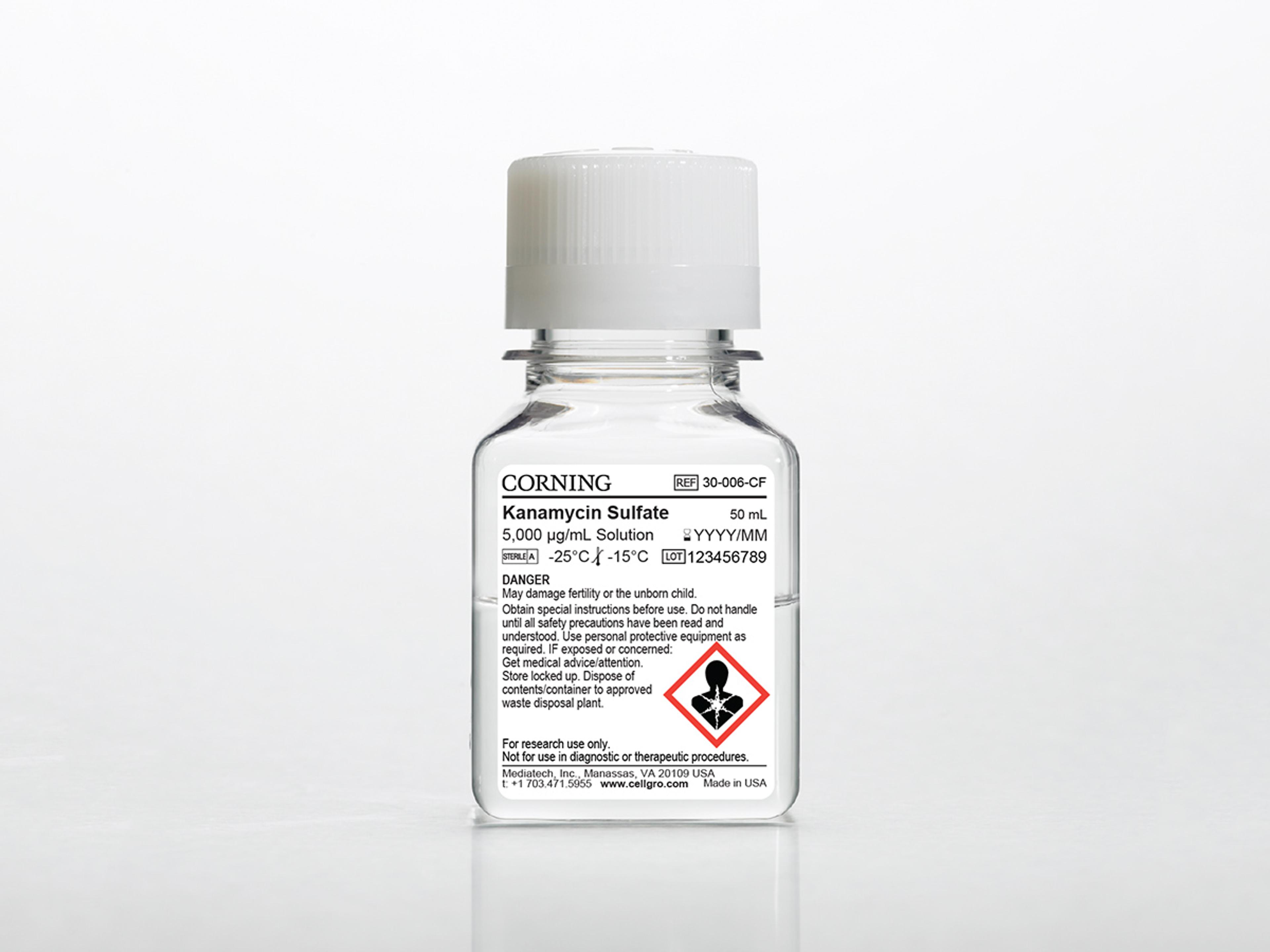 Corning® 50 mL Kanamycin Sulfate, Liquid - Corning Life Sciences