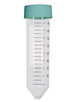 Axygen® 50 mL polypropylene (PP) Centrifuge Tubes, Conical bottom with Screw Cap, Bulk Packed, 50/Sleeve, 500/Case - Corning Life Sciences